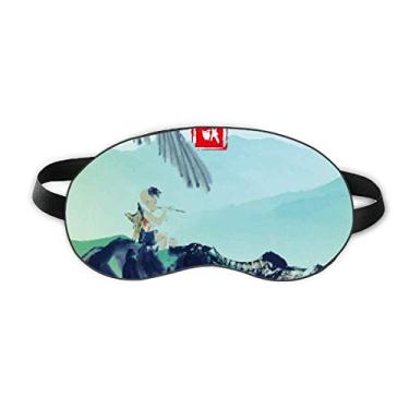 Imagem de Excited Insetos Twenty Four Solar Term Sleep Eye Shield Soft Night Blinfold Shade Cover