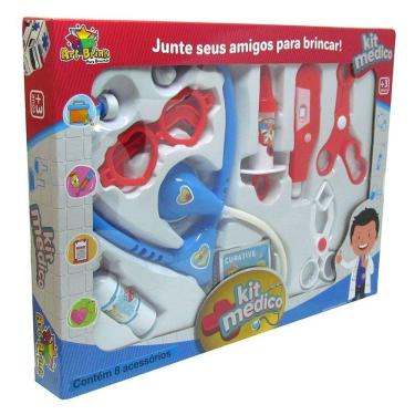 Imagem de Kit Médico Infantil 8 Peças - Art Brink