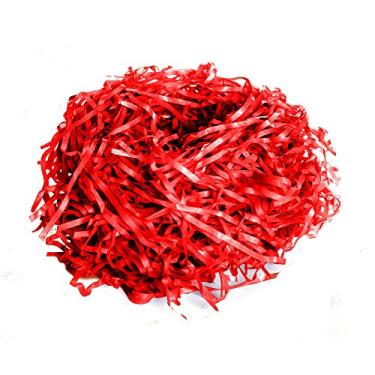 Imagem de Palha Papel Seda Decorativa 50G Vermelho Dec. Festas