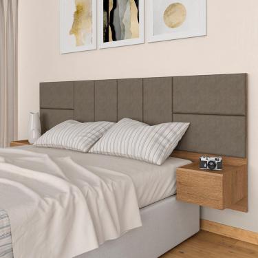 Imagem de Cabeceira Suspensa Para Cama Queen Malibu Carv/capuc -  M. Arapongas