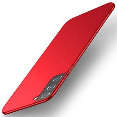 Imagem de Capa Capinha Acrílica Fosca Ultra Fina Para Samsung Galaxy S22 Normal Tela 6.1 Case Slim Premium (Vermelha)