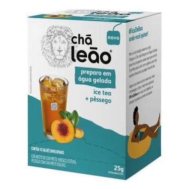 Imagem de Kit C/5 Chá Leão Ice Tea E Pêssego Preparo Gelado 25G