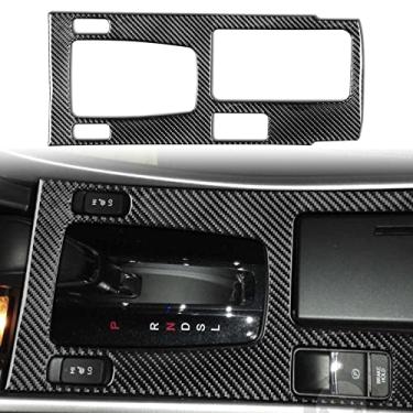 Imagem de JEZOE Decoração do painel de mudança de marchas de fibra de carbono decalque da tampa da guarnição, para Honda Accord 2014 2015 2016 2017 acessórios do interior do carro