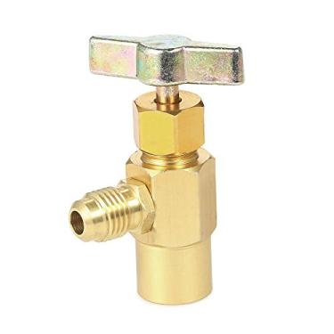 Imagem de Qudai Refrigerantes de ar condicionado automotivo podem dispensar R134A R-134 AC torneira de alumínio refrigerante 1/2" ferramenta de válvula de rosca ACME NP