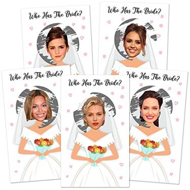 Imagem de Jogos de chá de panela – Jogo de cartas raspar para prêmios de porta, loteria, quebra-gelo – jogo de chá de panela arranhar – Jogos divertidos de festa de despedida de solteira – Decorações para chá de panela (branco)