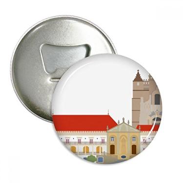 Imagem de Portugal Coimbra National Landmark Building abridor de garrafas ímã de geladeira emblema multifuncional