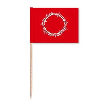 Imagem de Crown Thorns Inocent Savior Sacred Toothpick Flags Marker Topper Party Decoration