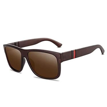 Imagem de Óculos de sol polarizados vintage moda masculina, feminino, quadrado, condução, óculos de sol para homem, óculos de pesca de luxo, óculos gafas, 3, tamanho único