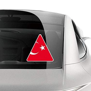 Imagem de DIYthinker Adesivo de carro com bandeira nacional da Turquia na Ásia Country para motocicleta e bicicleta