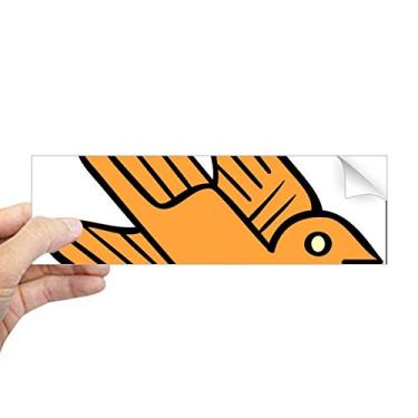 Imagem de DIYthinker Adesivo retangular de para-choque, desenho de pássaros, arte abstrata, indiana, caderno, decalque de janela
