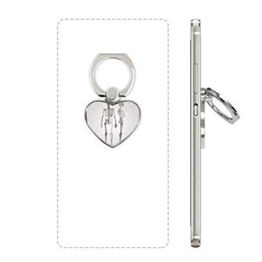 Imagem de Suporte de anel de telefone pessoal de esqueleto humano, suporte universal