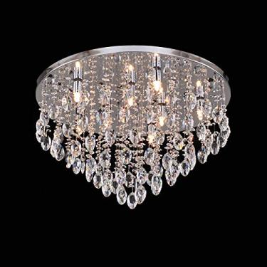 Imagem de Plafon redondo com Cristais transparente