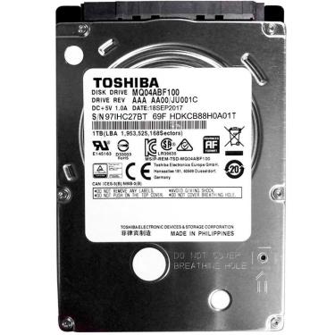 Imagem de HD 1 TB para Notebook Toshiba - 128MB Cache - 5400RPM - Slim 7mm - MQ04ABF100