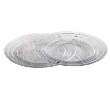 Imagem de Jogo 2 Pratos Transparente Em Vidro 28cm Aino Aalto Iittala