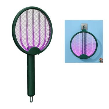 Imagem de Raquete Eletrica Mata Mosquito 4 em 1 Luz UV Mosca Inseto Pernilongo Automatico