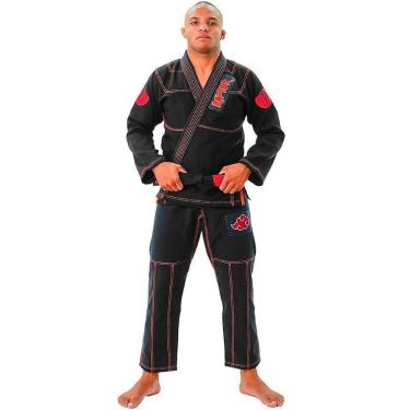Imagem de Kimono Jiu Jitsu Masculino 100% Algodão Trançado Preto | Raptor Edição Limitada Anime-Masculino