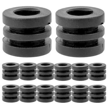 Imagem de 16 Unidades Junta De Pára-choque Para Buchas De Pebolim De Mesa Amortecedor De Borracha De Pebolim Arruelas De Pebolim Pretas Calços Futebol De Mesa Plástico Pano De Limpeza