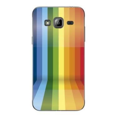 Imagem de Capa Case Capinha Samsung Galaxy  J3 Arco Iris Tobogã - Showcase