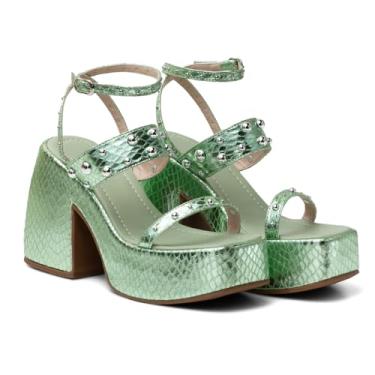 Imagem de Sandalia Feminina Meia Pata Moda Fashion com Tiras Perolas e Fivela Mulher Elegante