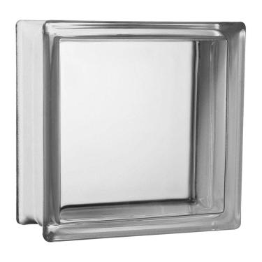 Imagem de Kit 4 Tijolo Bloco Vidro Transparente Liso 19x19x8 Tradestar