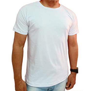 Imagem de Camiseta Masculina Casual Esporte Lisa algodão Atacado Revenda (G, Cinza Claro)