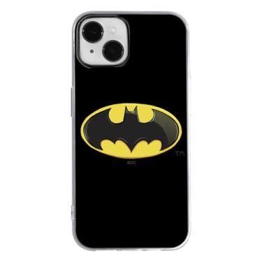 Imagem de ERT GROUP Capa de celular para Apple iPhone 14 Plus, original e oficialmente licenciada DC padrão Batman 023, perfeitamente adaptada à forma do celular, capa de TPU