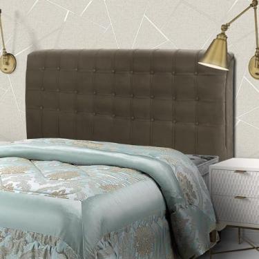Imagem de Cabeceira Super King 195cm New Plus Dama Marrom Taupe