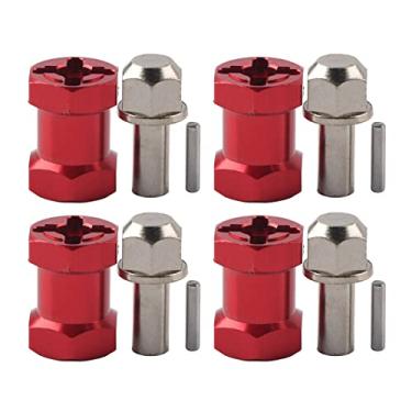 Imagem de adaptador de cubo de roda de metal rc 12mm,Adaptador de cubo de roda hexagonal, adaptador hexagonal rc para traxxas hsp redcat rastreador de controle remoto(L)