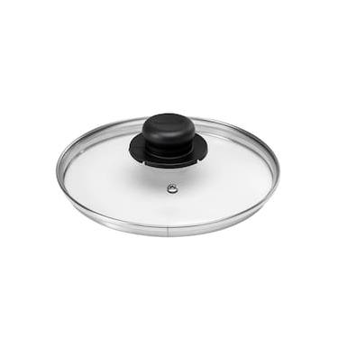 Imagem de Tampa de Vidro Multiflon com Pomel Preto - 14cm de Diâmetro