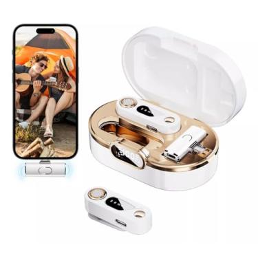 Imagem de Microfone lapela sem fio para iPhone Android