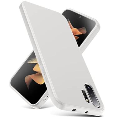 Imagem de YSLBWLE Capa para Samsung Galaxy Note 10 Plus, capa fina de silicone líquido, à prova de choque, fina para Samsung Galaxy Note 10 Plus, capa protetora de câmera de corpo inteiro - bege 2-sam n10p-04
