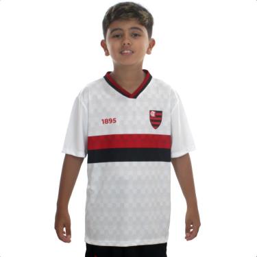 Imagem de Camisa Braziline Flamengo Schoolers Branca - Infantil-Masculino