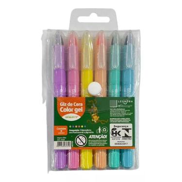 Imagem de Giz De Cera Color Gel Aquarelavel Leo e Leo