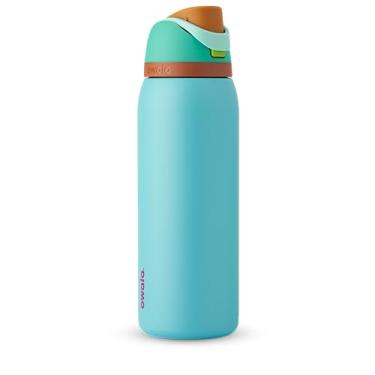 Imagem de GARRAFA OWALA FREESIP STAINLESS STEEL TERMICA 40OZ / 1,180ML - TEAL/AQUA (PALM SPRINGS)