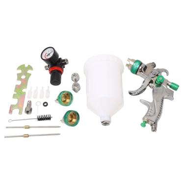 Imagem de Conjunto de Pistola de Pulverização HVLP Pulverizador de Tinta de Alimentação por Gravidade de 600ml Com Atomização Uniforme para Artesanato Automotivo Pistola de Pintura de