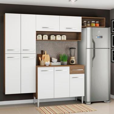 Imagem de Cozinha Emilly Paneleiro Armario Balcão Branco Madesa