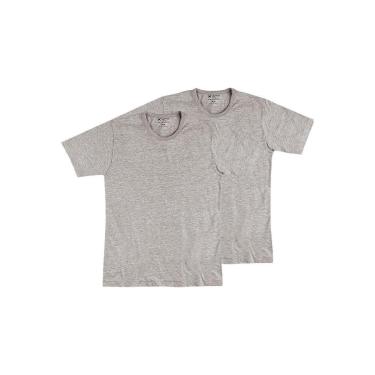 Imagem de Kit com 2 Camisetas Masculina Hering 299 Cinza-Masculino