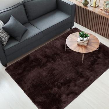 Imagem de Tapete Peludo Felpudo para Sala e Quarto Macio e Aconchegante 2,00x2,40m (Marrom)