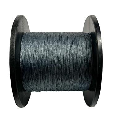 Imagem de Linha de pesca trançada 4 fios resistente à abrasão linha trançada 109/218/328 jardas teste para água salgada, 4,5-45 kg, custo-benefício, zero elasticidade, diâmetro menor para visibilidade extra,