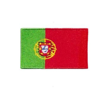 Imagem de Ruoming 1 PÇ Patch de bandeira de Portugal, bordado a ferro ou costurado, tático, militar, nacional de Portugal (Portugal)