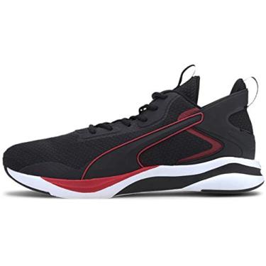 Imagem de PUMA Tênis masculino Softride Rift Tech Cross-Trainer, Puma preto/vermelho alto risco, 11