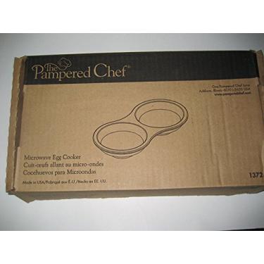 Imagem de The Pampered Chef Cozedor de ovos de grés para micro-ondas