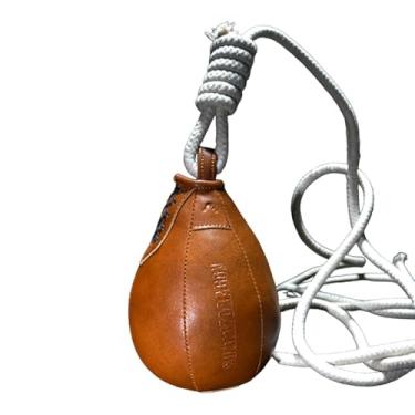 Imagem de Dynwave Saco de boxe Speed Saco de pancadas de velocidade Adultos Crianças Couro Altura ajustável Equipamento de treinamento de boxe Speedbag para fitness em