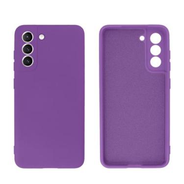 Imagem de Capinha para novo Galaxy S21 FE em Silicone Aveludada - GCM, Roxo