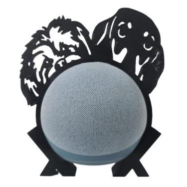 Imagem de Suporte Alexa Echo Dot 4 e Echo Dot 5 Lhasa e Dachshund - Espaço 3d
