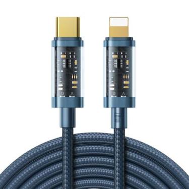 Imagem de Cabo Carregador Lightning Para Usb C 20W 2m Azul Joyroom