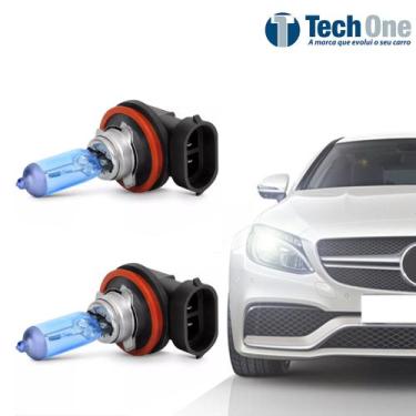 Imagem de Lâmpada Super Branca H9 55w - Efeito Xenon 8500k (Par) - Tech One