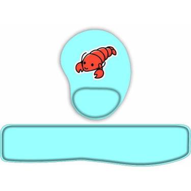 Imagem de Kit Mouse Pad + Apoio de teclado Lagosta - JDM