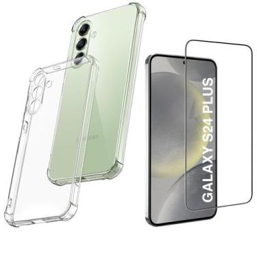 Imagem de Kit Capa Case Para Galaxy S24 Plus Antishock + Película 3d - Danet, Tr