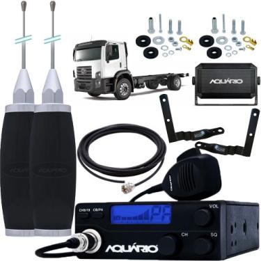 Imagem de Rádio Px 40 Canais RP-05 Antena Inox 2,70m Cabo 5,5m Caixa Som Suporte